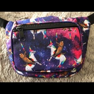 Bags - Cat Riding Unicorn Galaxy Fanny Bag NEW! Bags - Cat Riding Unicorn Galaxy Fanny Bag NEW!